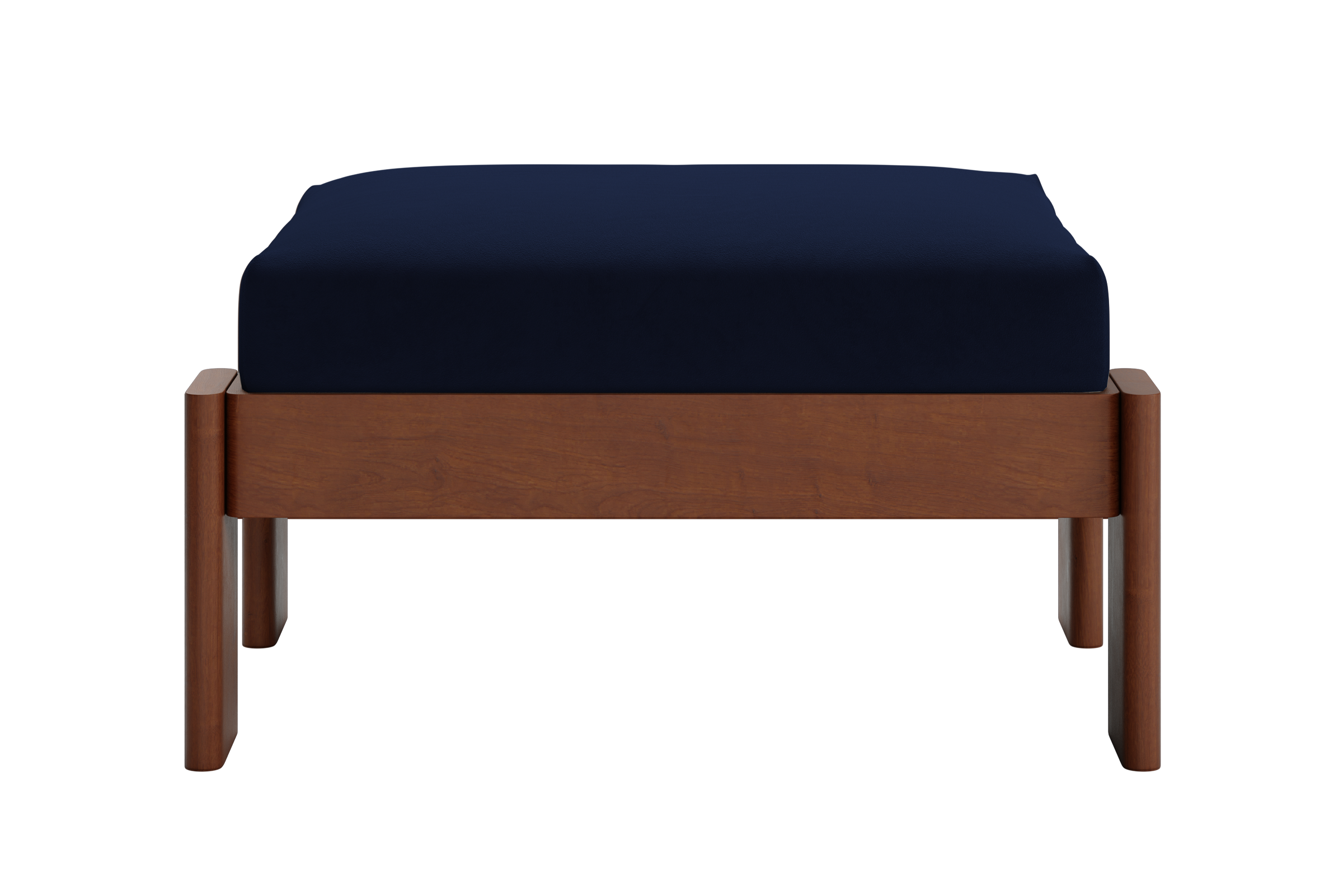 The Bacana Ottoman in Recycled Velvet