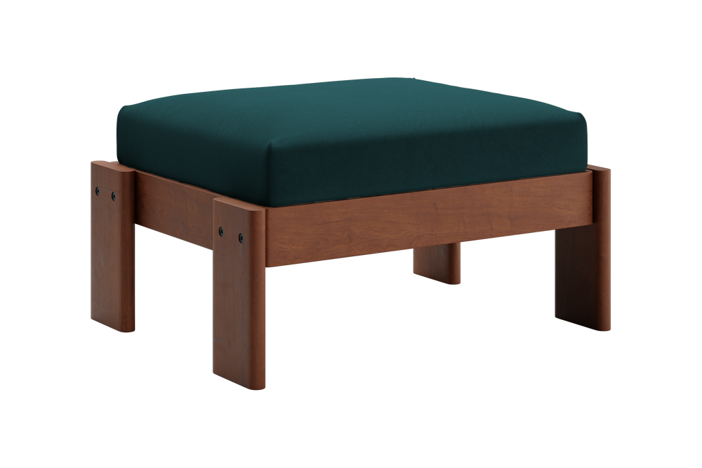 The Bacana Ottoman in Recycled Velvet