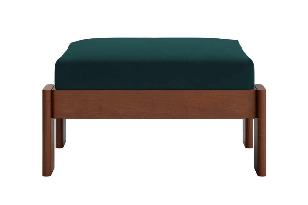 The Bacana Ottoman in Recycled Velvet