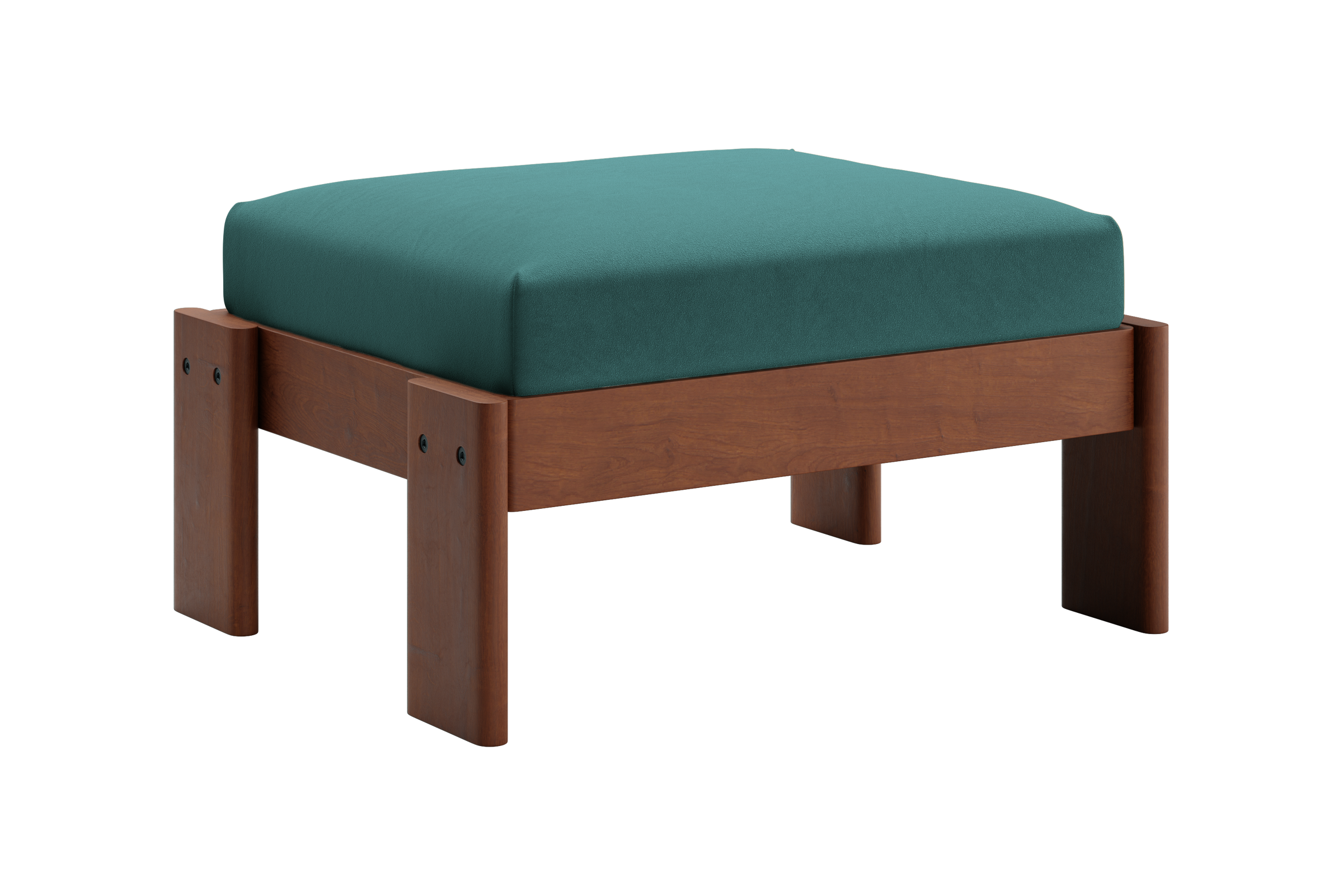The Bacana Ottoman in Recycled Velvet