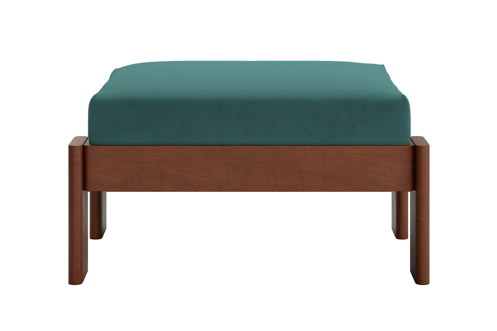 The Bacana Ottoman in Recycled Velvet