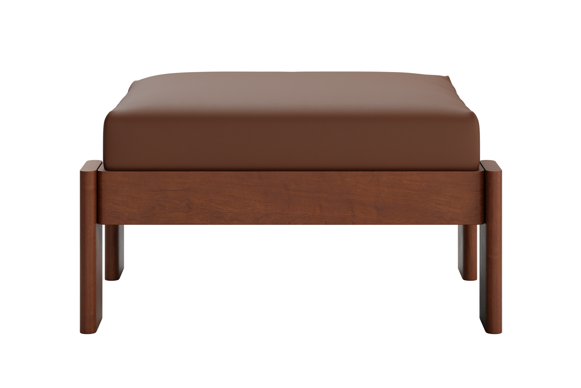 The Bacana Ottoman in Cactus Leather