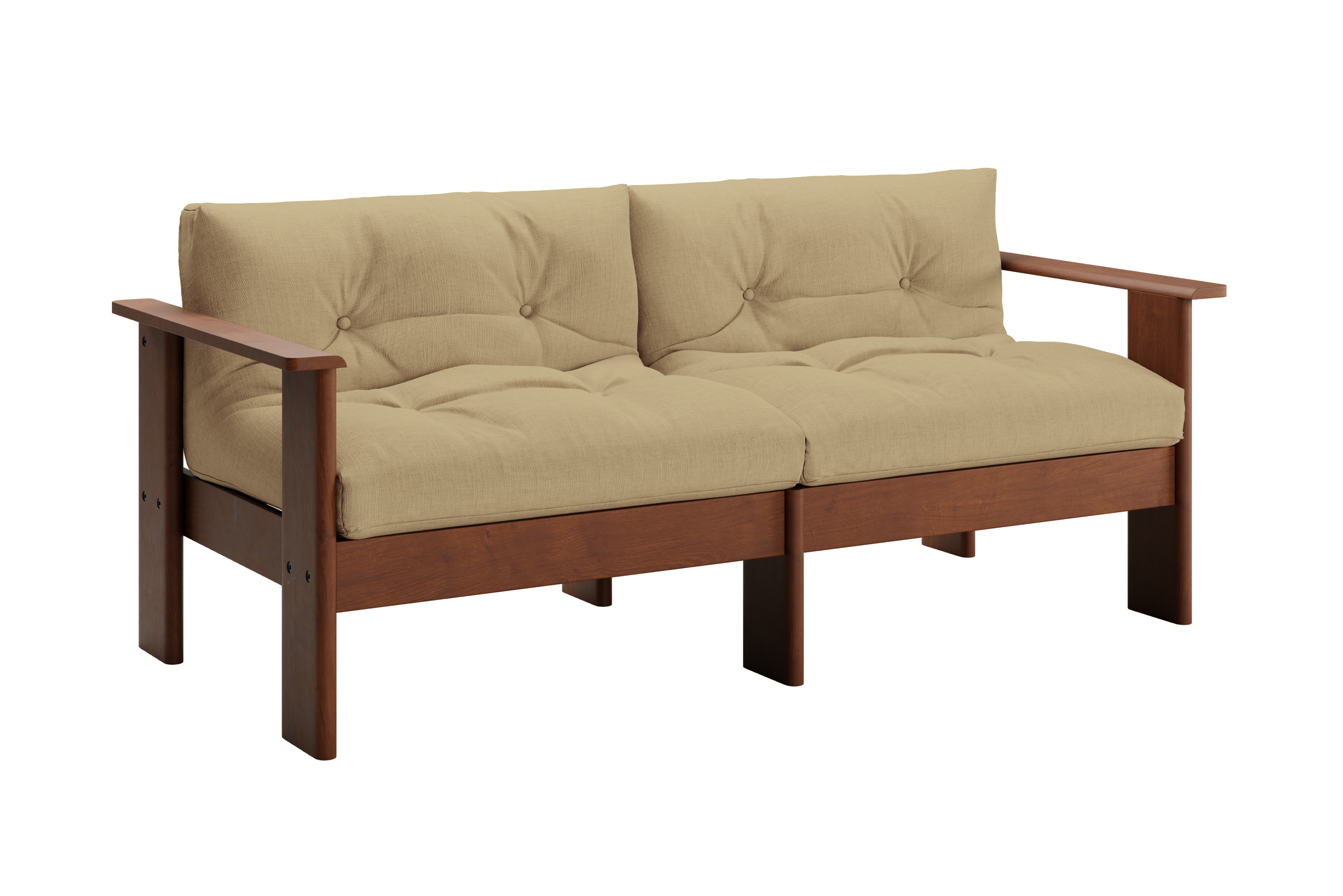 The Bacana Loveseat in Hemp