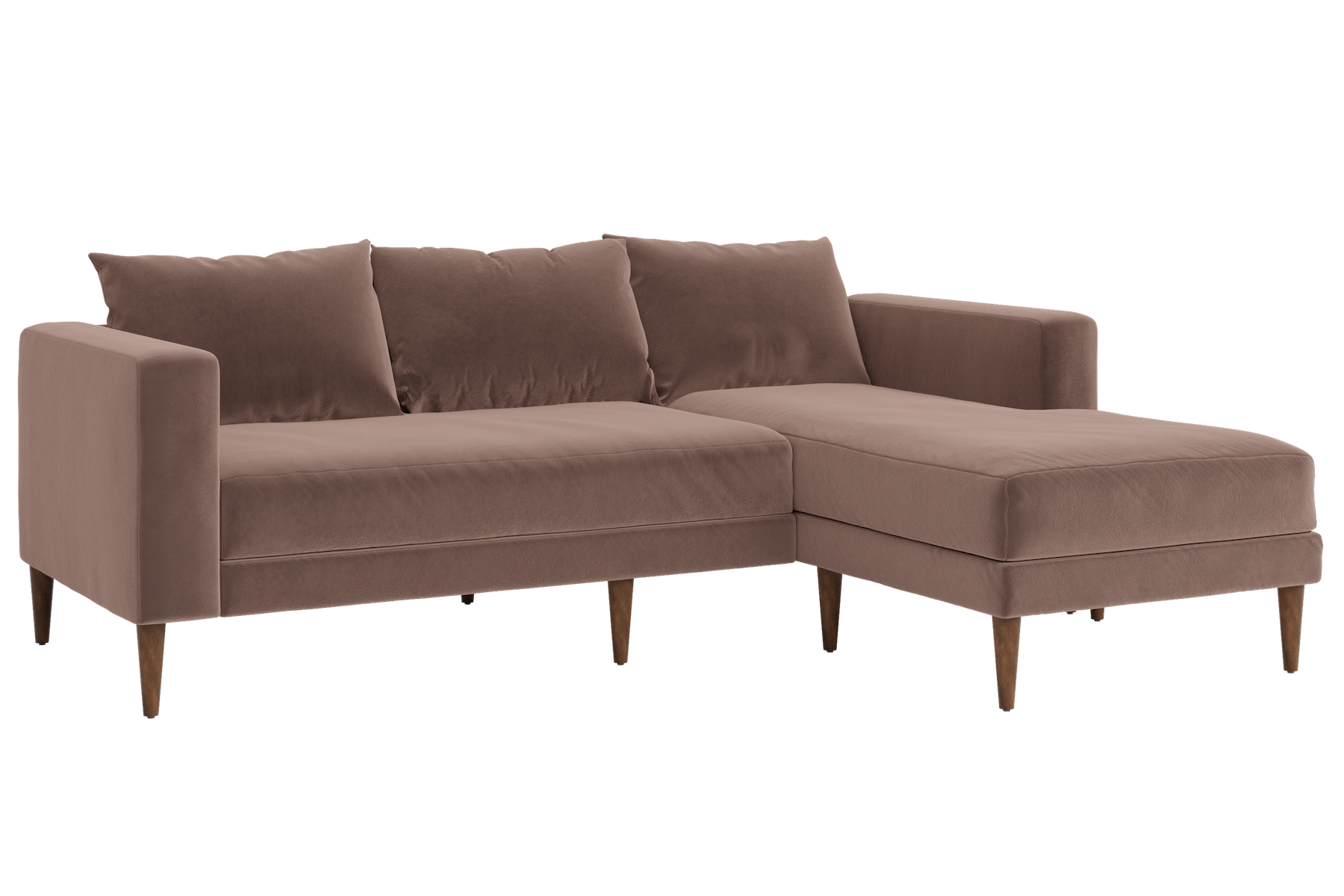 The Essential Sectional in Recycled Velvet