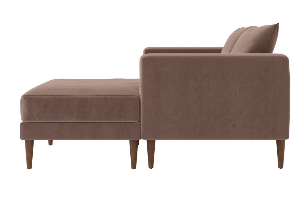 The Essential Loveseat Sectional in Recycled Velvet