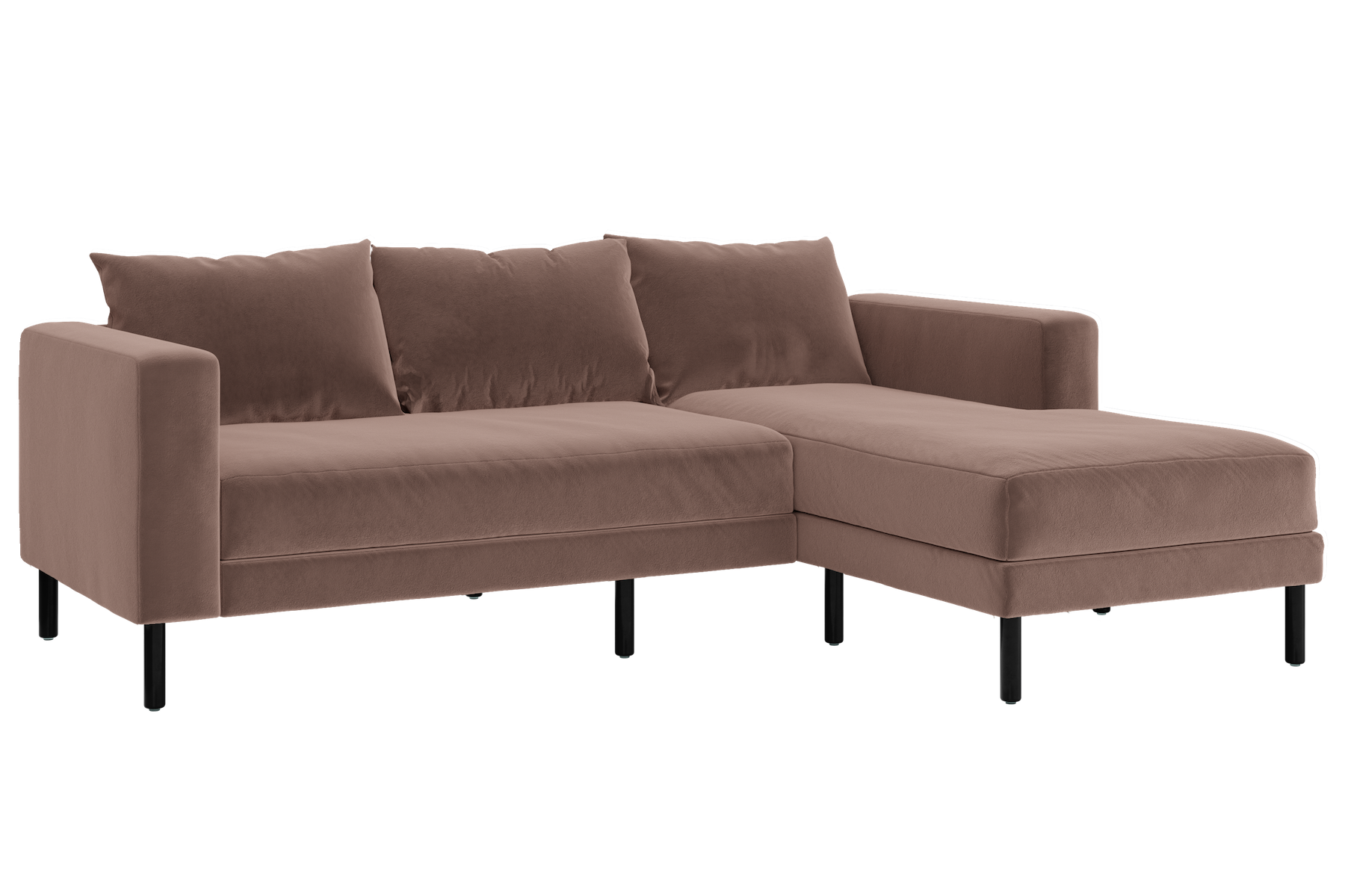 The Essential Sectional in Recycled Velvet