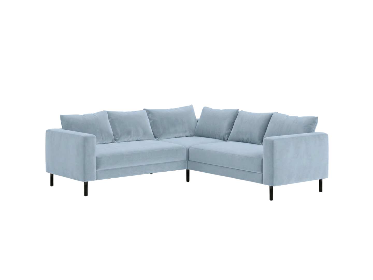 The Essential Corner Sectional (5 Seat) in Recycled Velvet