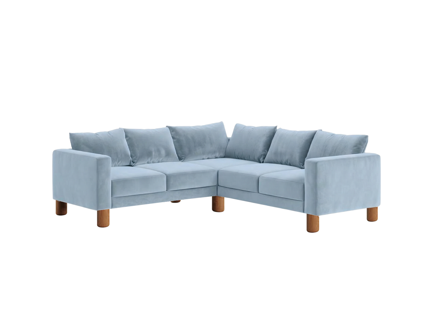 The Essential Corner Sectional (5 Seat) in Recycled Velvet