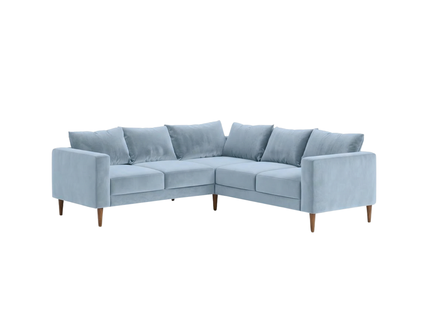The Essential Corner Sectional (5 Seat) in Recycled Velvet