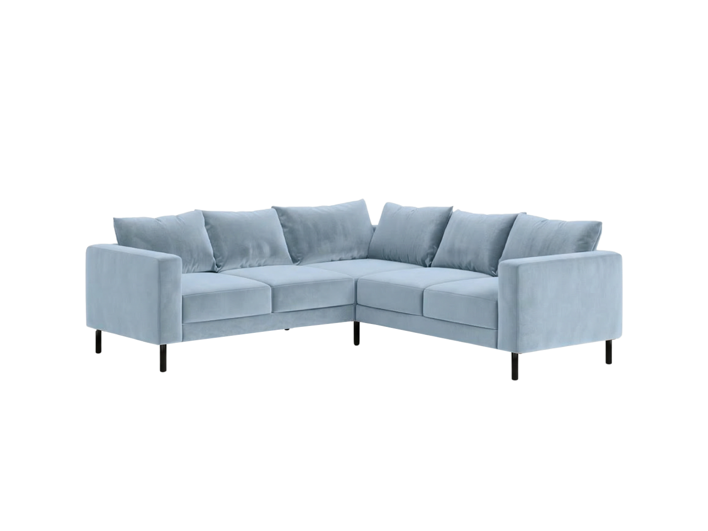 The Essential Corner Sectional (5 Seat) in Recycled Velvet