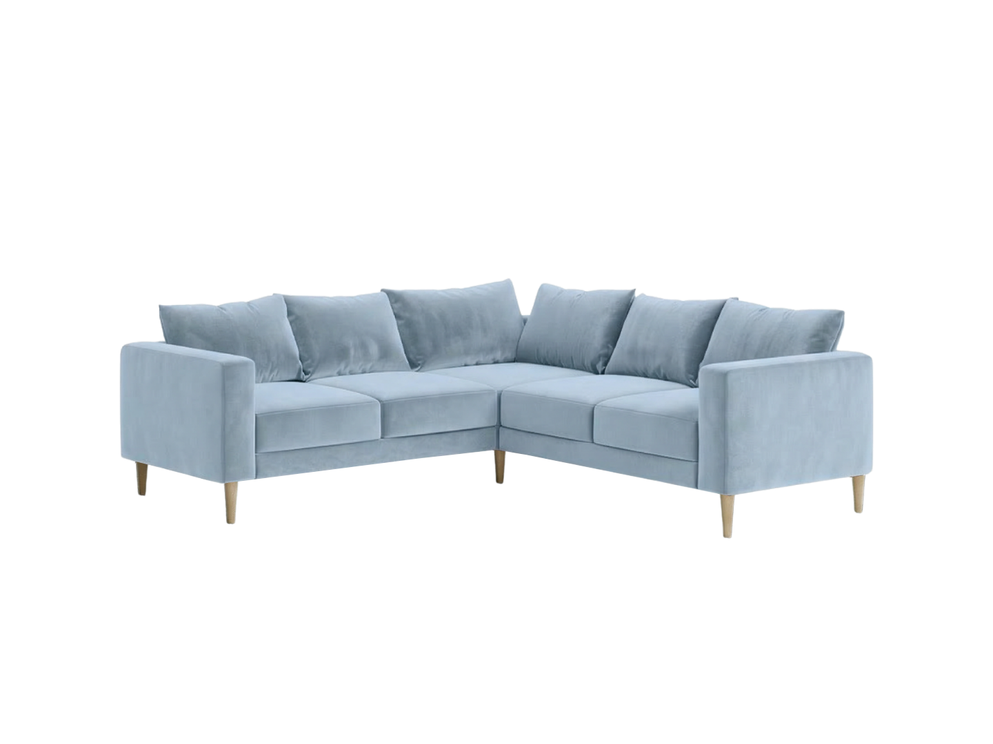 The Essential Corner Sectional (5 Seat) in Recycled Velvet