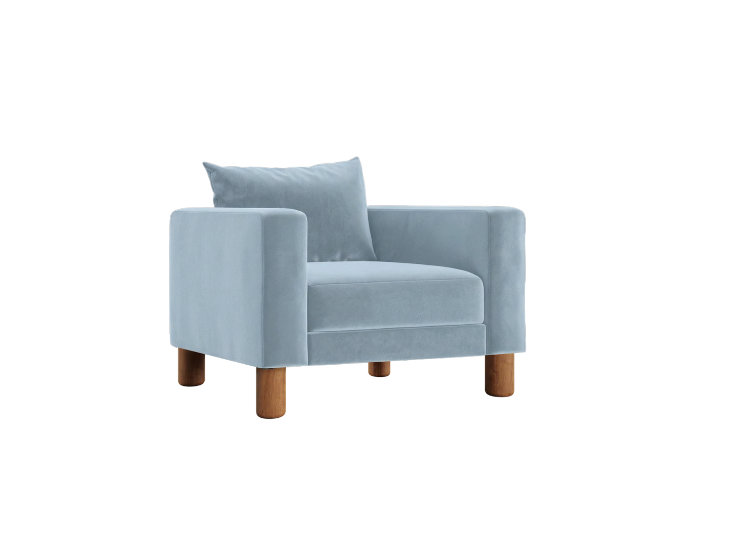 The Essential Club Chair in Recycled Velvet