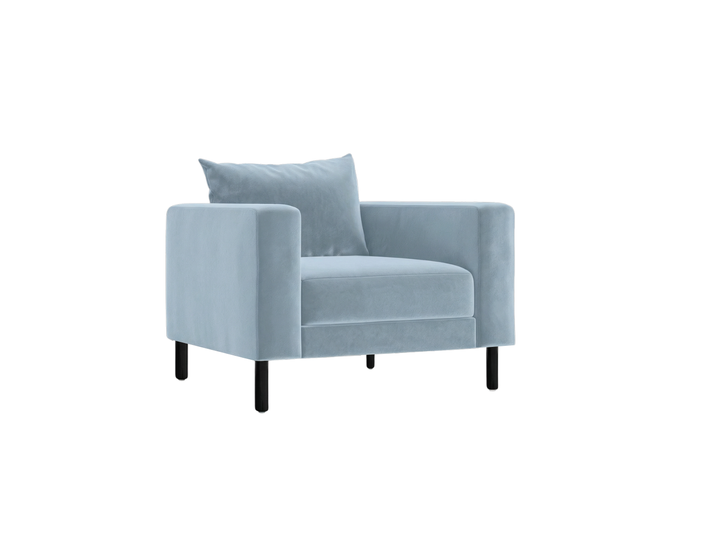 The Essential Club Chair in Recycled Velvet