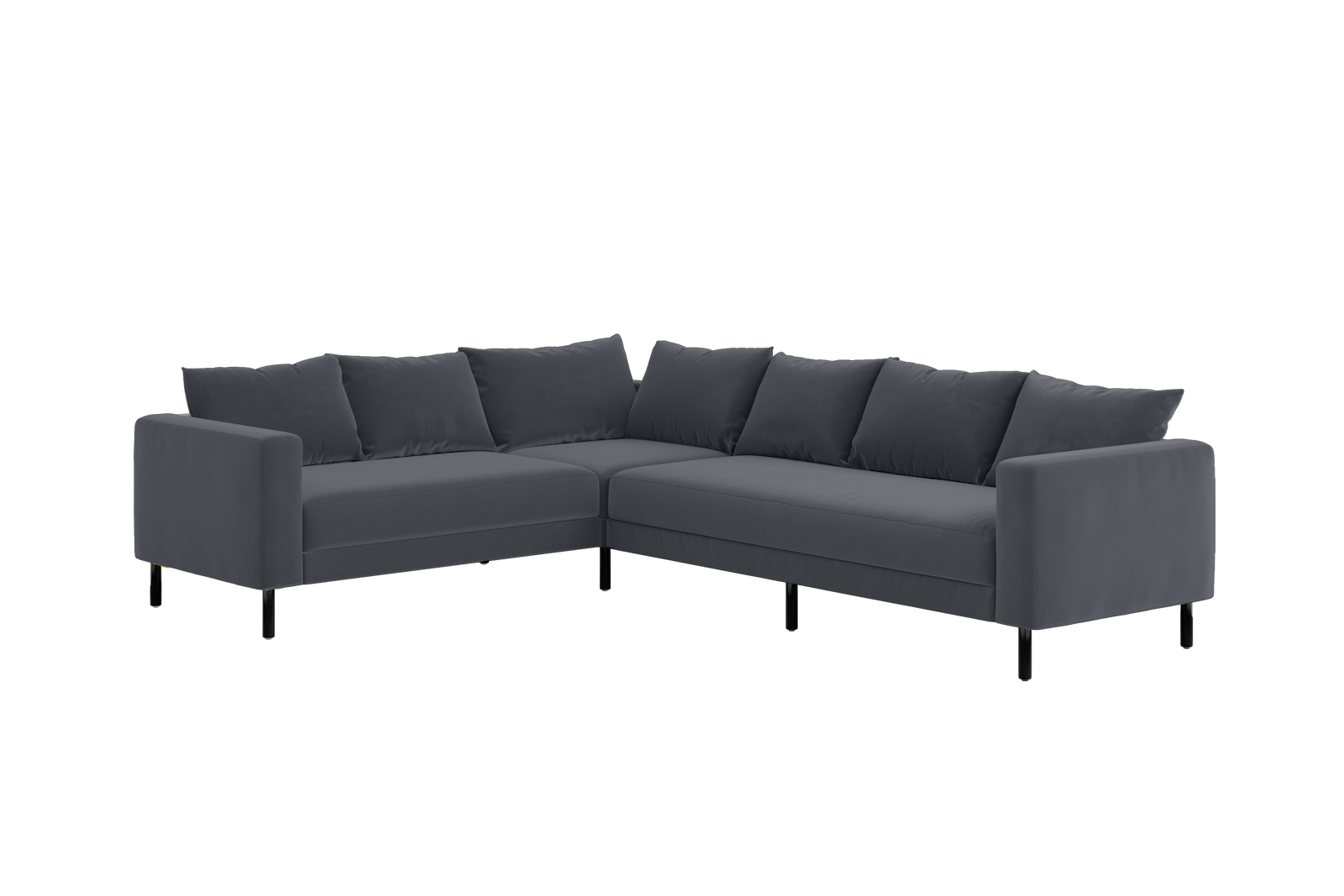 The Essential Corner Sectional (6 Seat) in Recycled Velvet