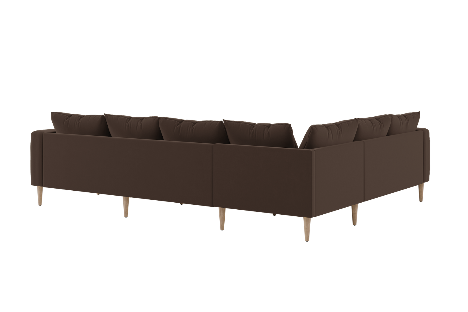 The Essential Corner Sectional (6 Seat) in Recycled Velvet