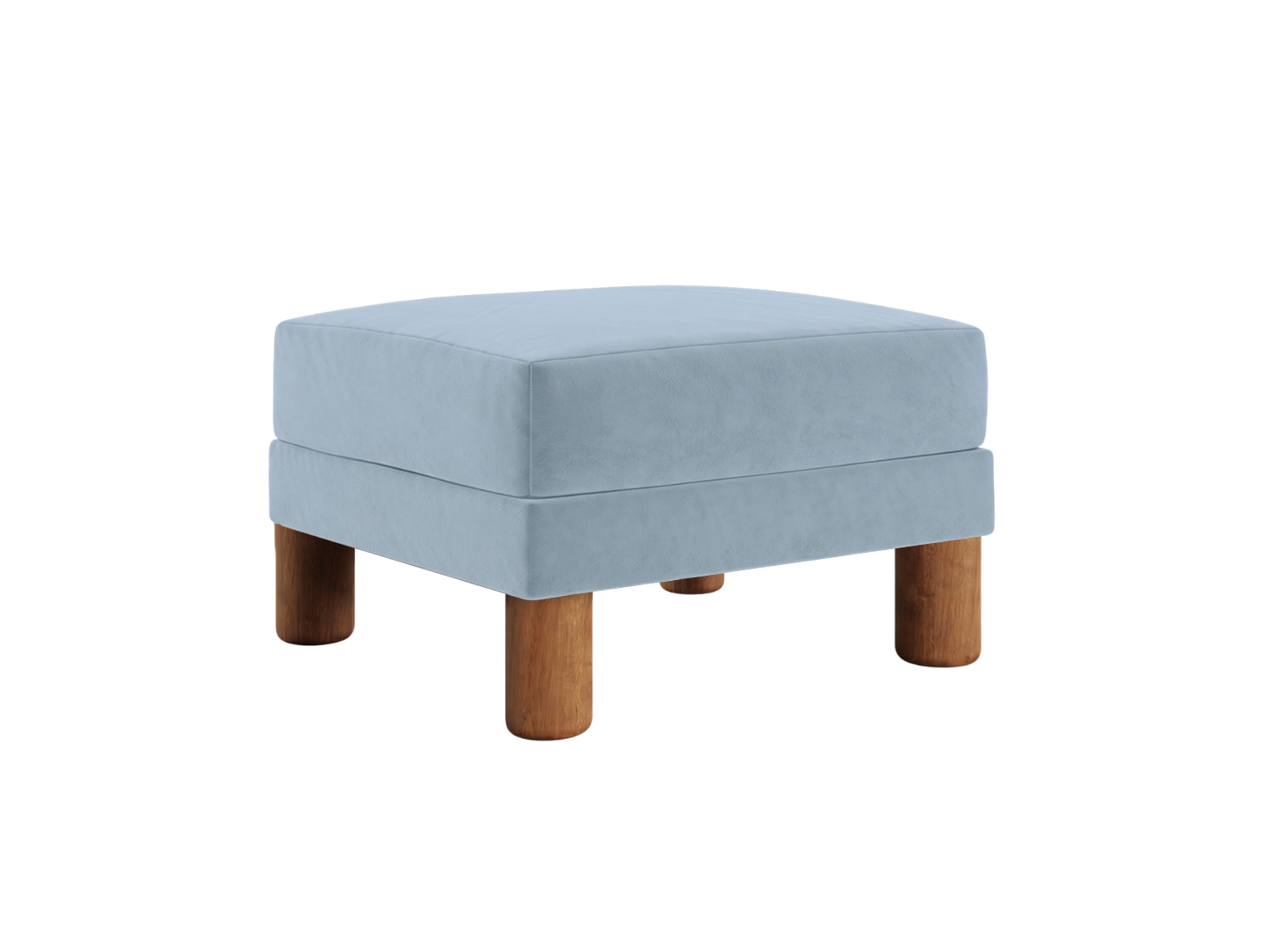 The Essential Ottoman in Recycled Velvet