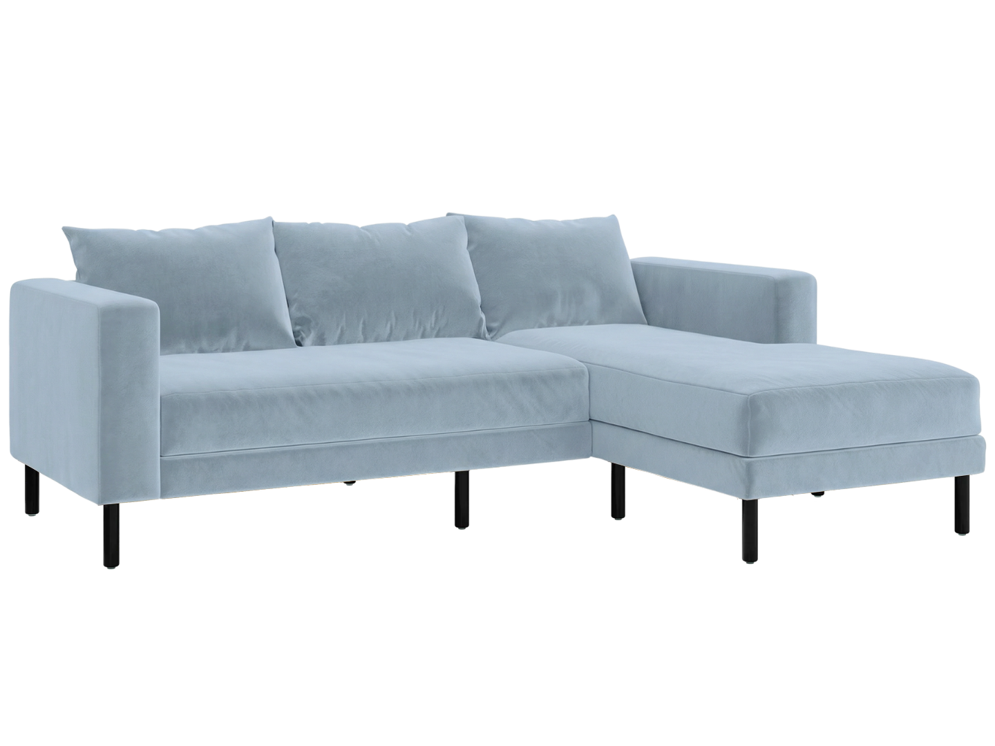 The Essential Sectional in Recycled Velvet