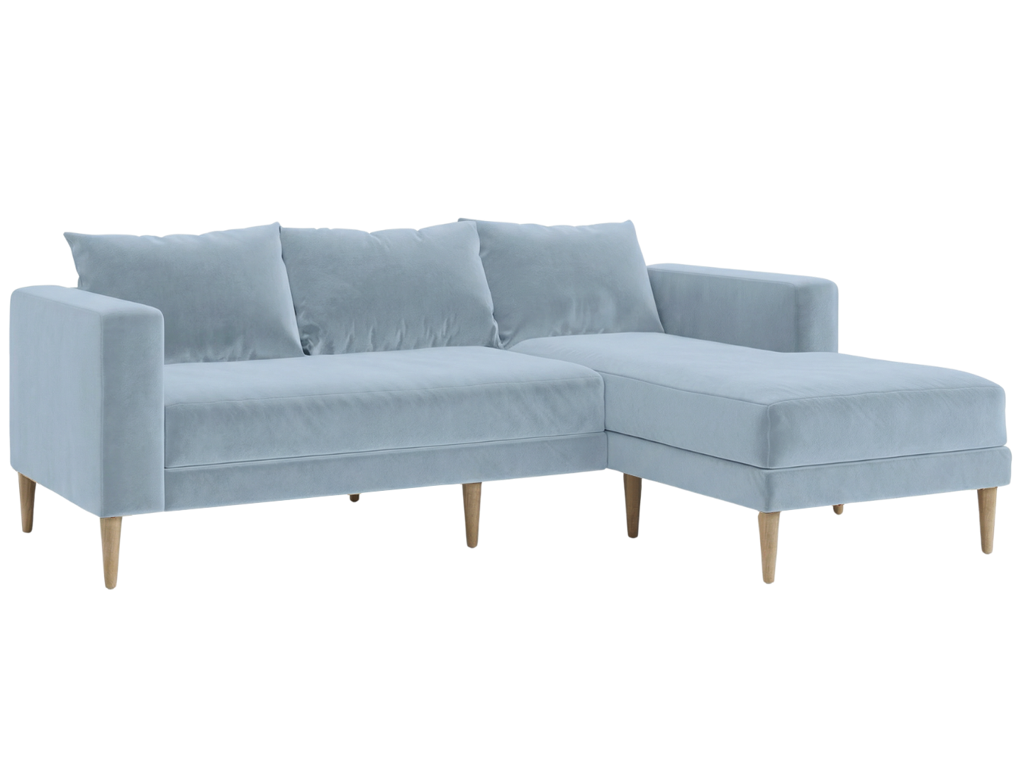 The Essential Sectional in Recycled Velvet