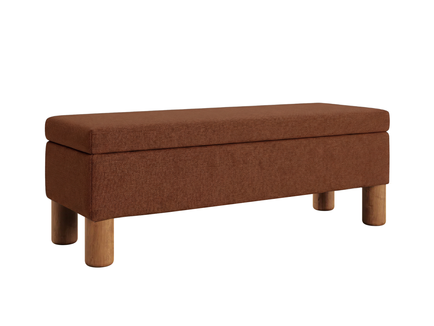 The Essential Storage Bench in Hemp Blend