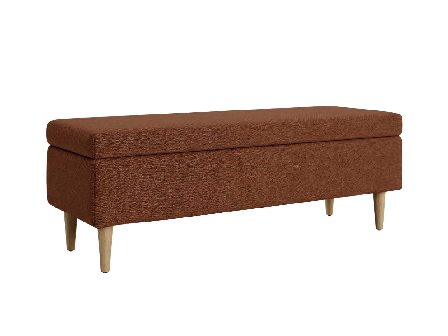 The Essential Storage Bench in Hemp Blend
