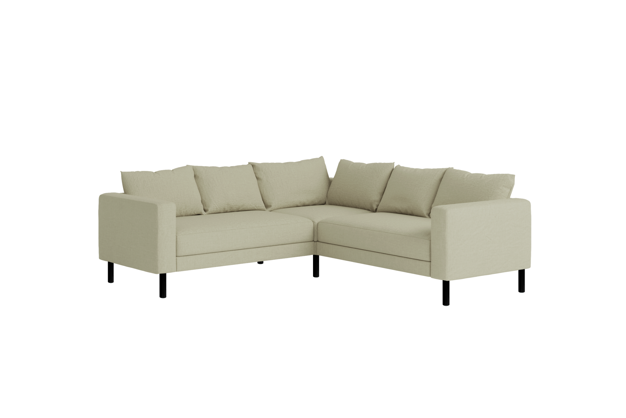 The Essential Corner Sectional (5 Seat) in Hemp Blend