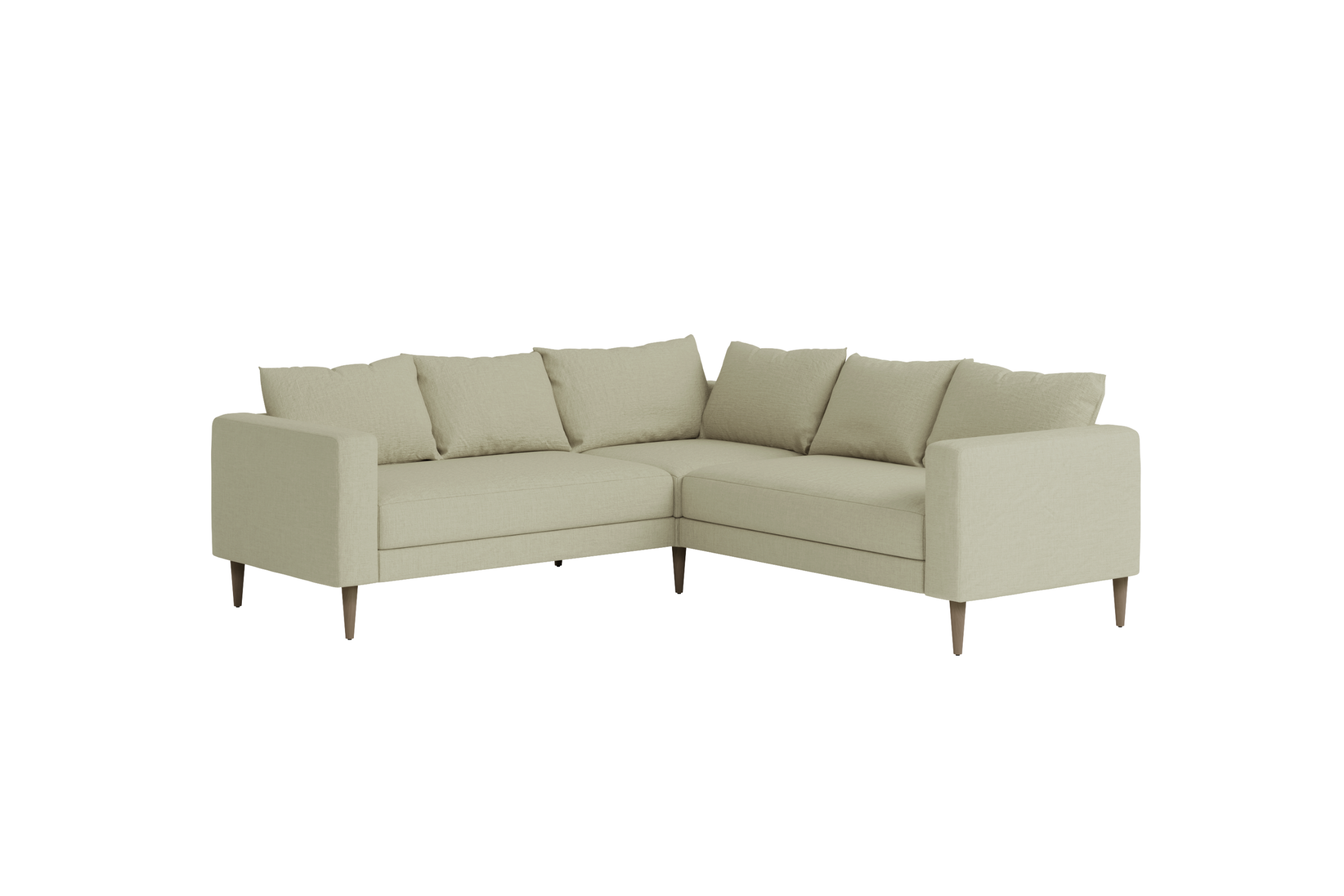 The Essential Corner Sectional (5 Seat) in Hemp Blend