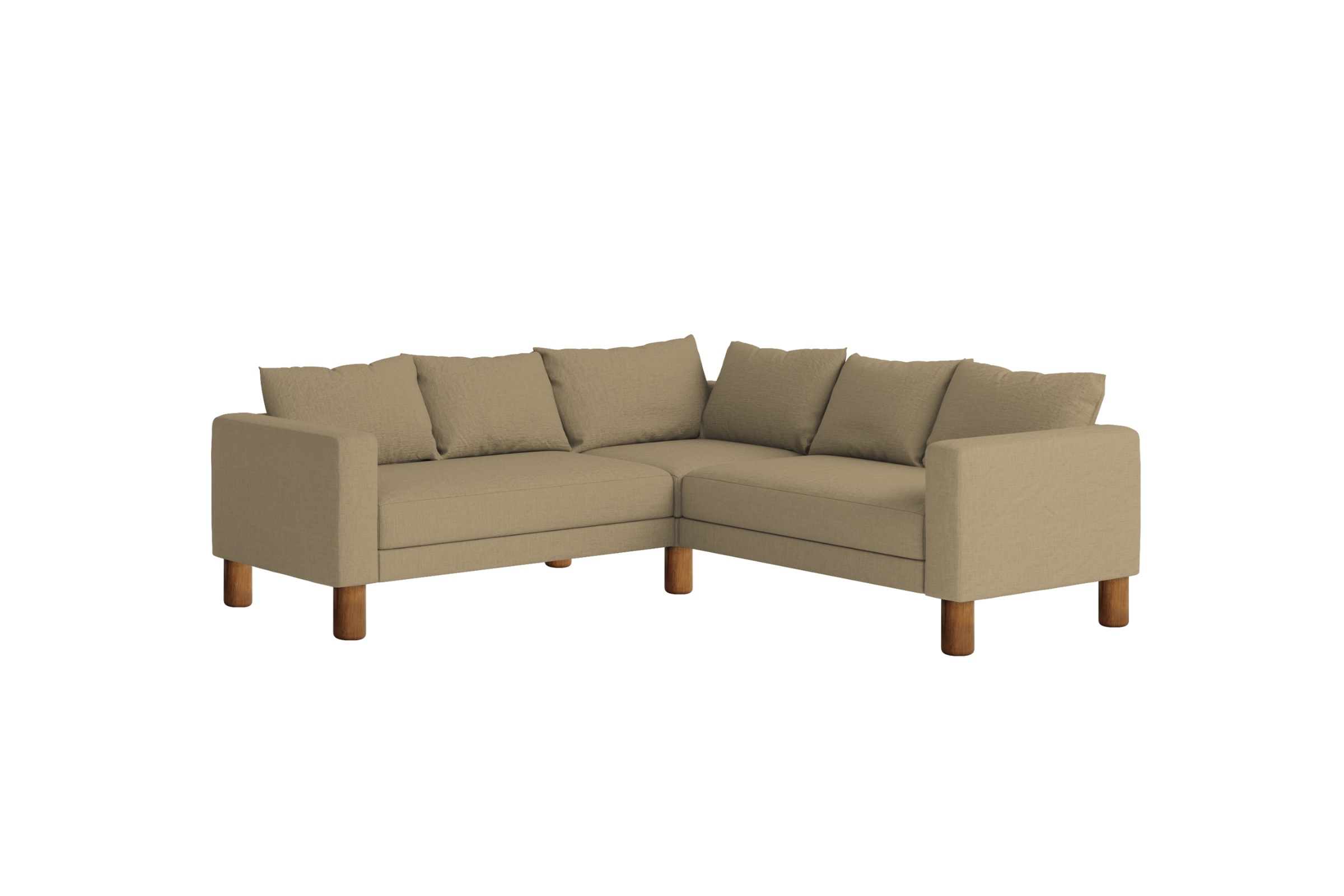 The Essential Corner Sectional (5 Seat) in Hemp Blend