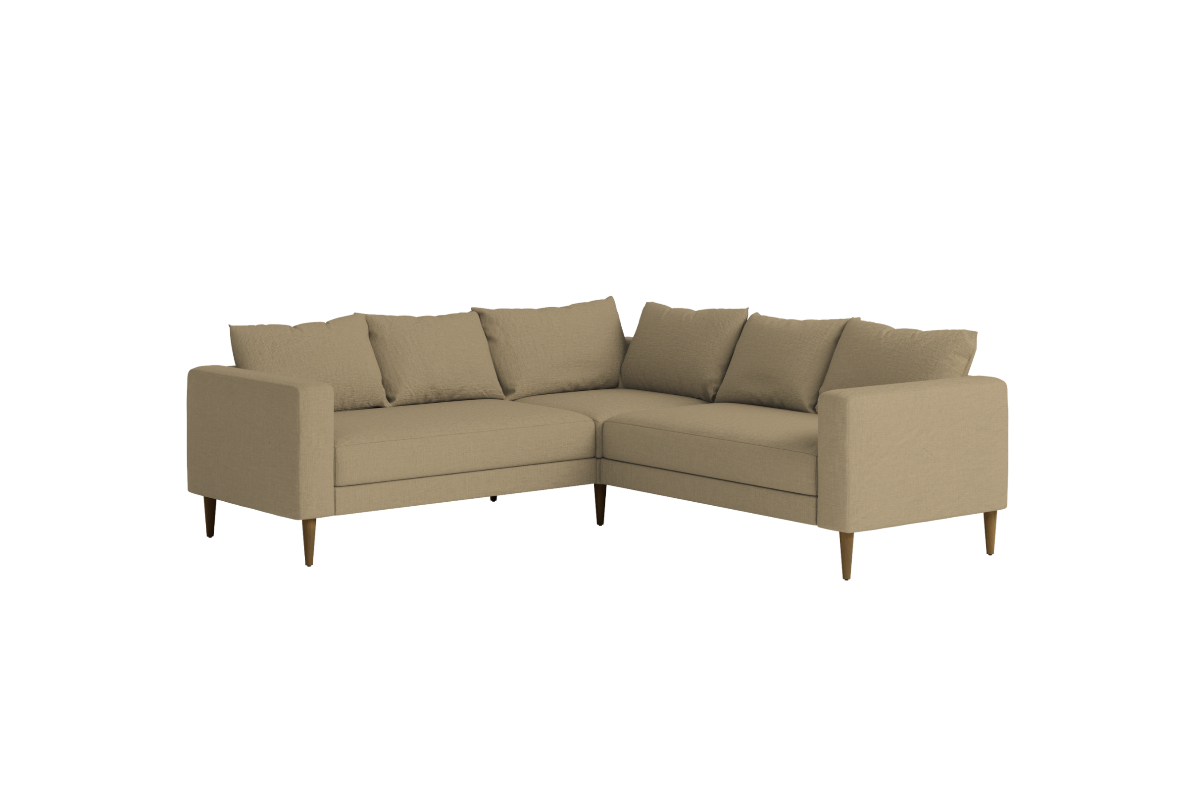The Essential Corner Sectional (5 Seat) in Hemp Blend