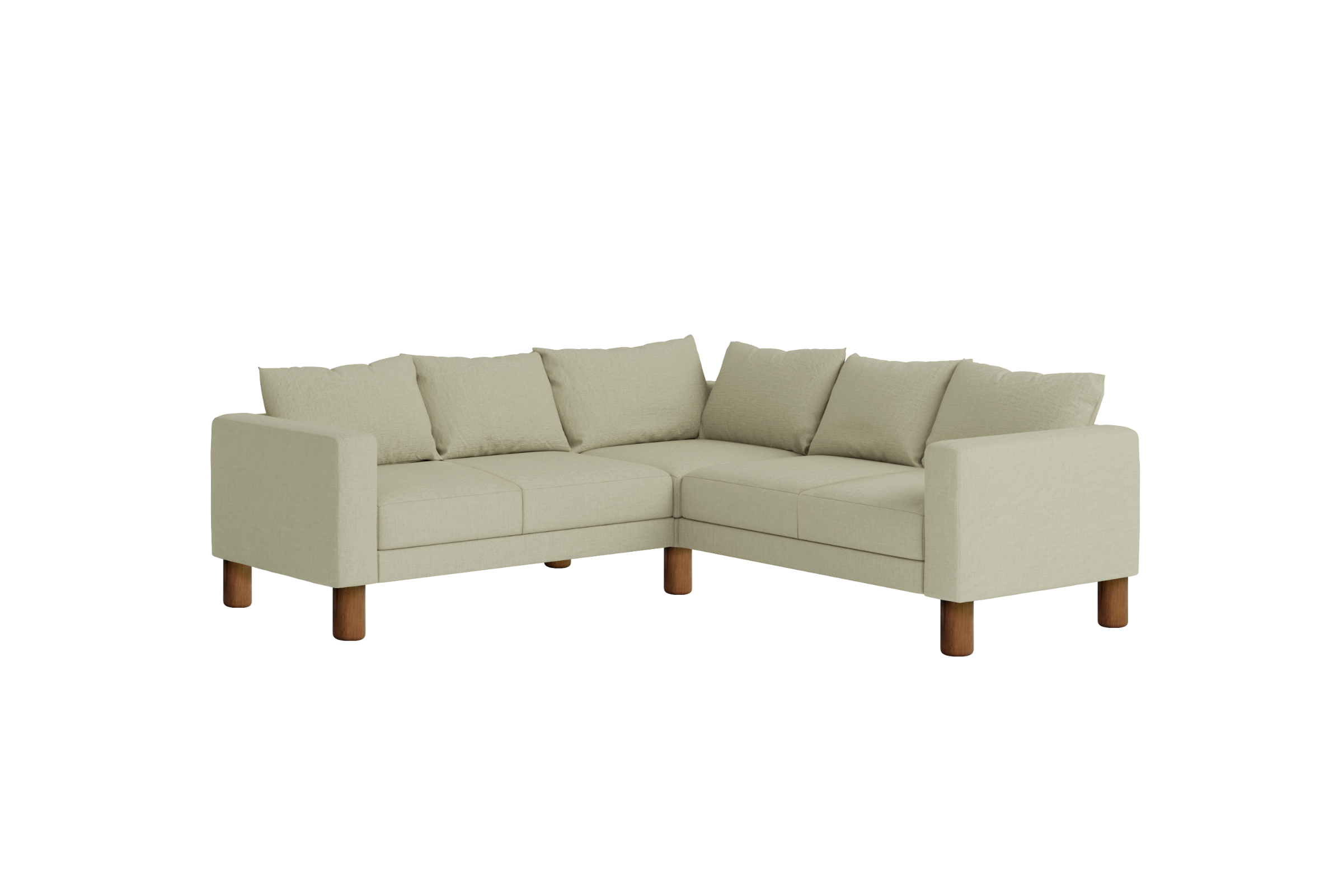 The Essential Corner Sectional (5 Seat) in Hemp Blend