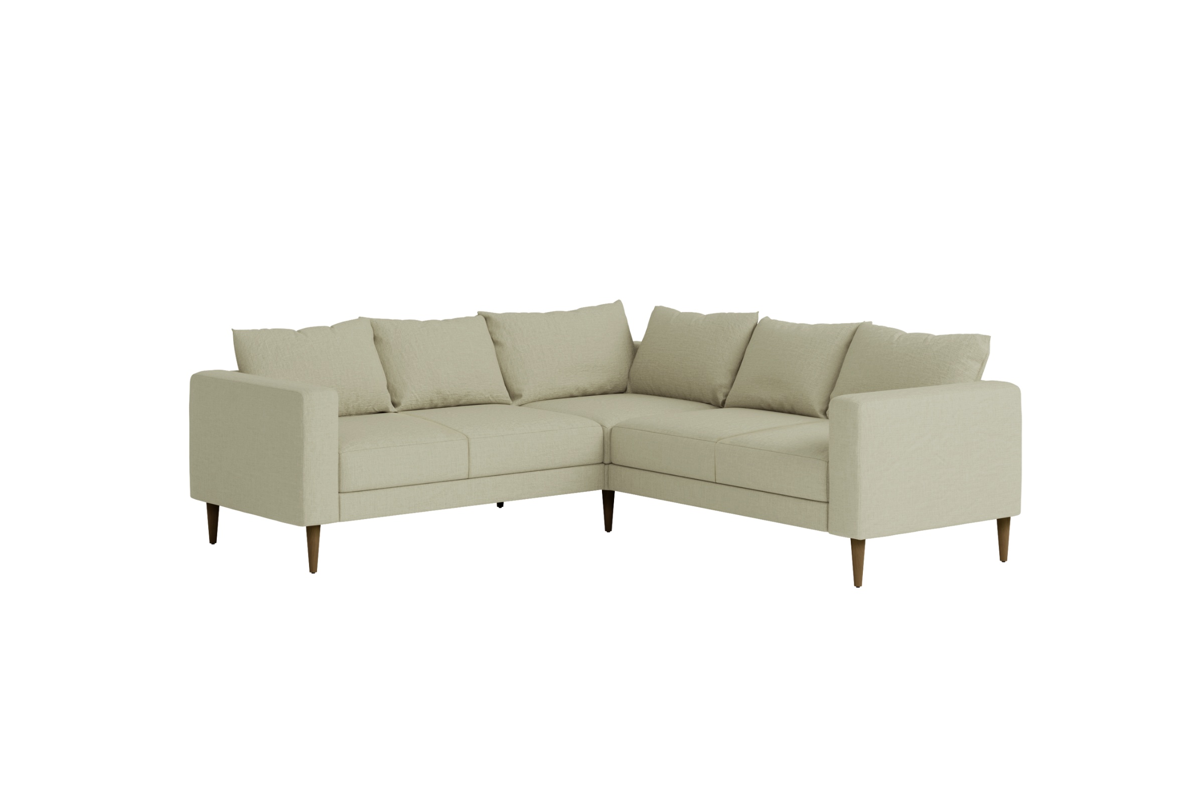 The Essential Corner Sectional (5 Seat) in Hemp Blend