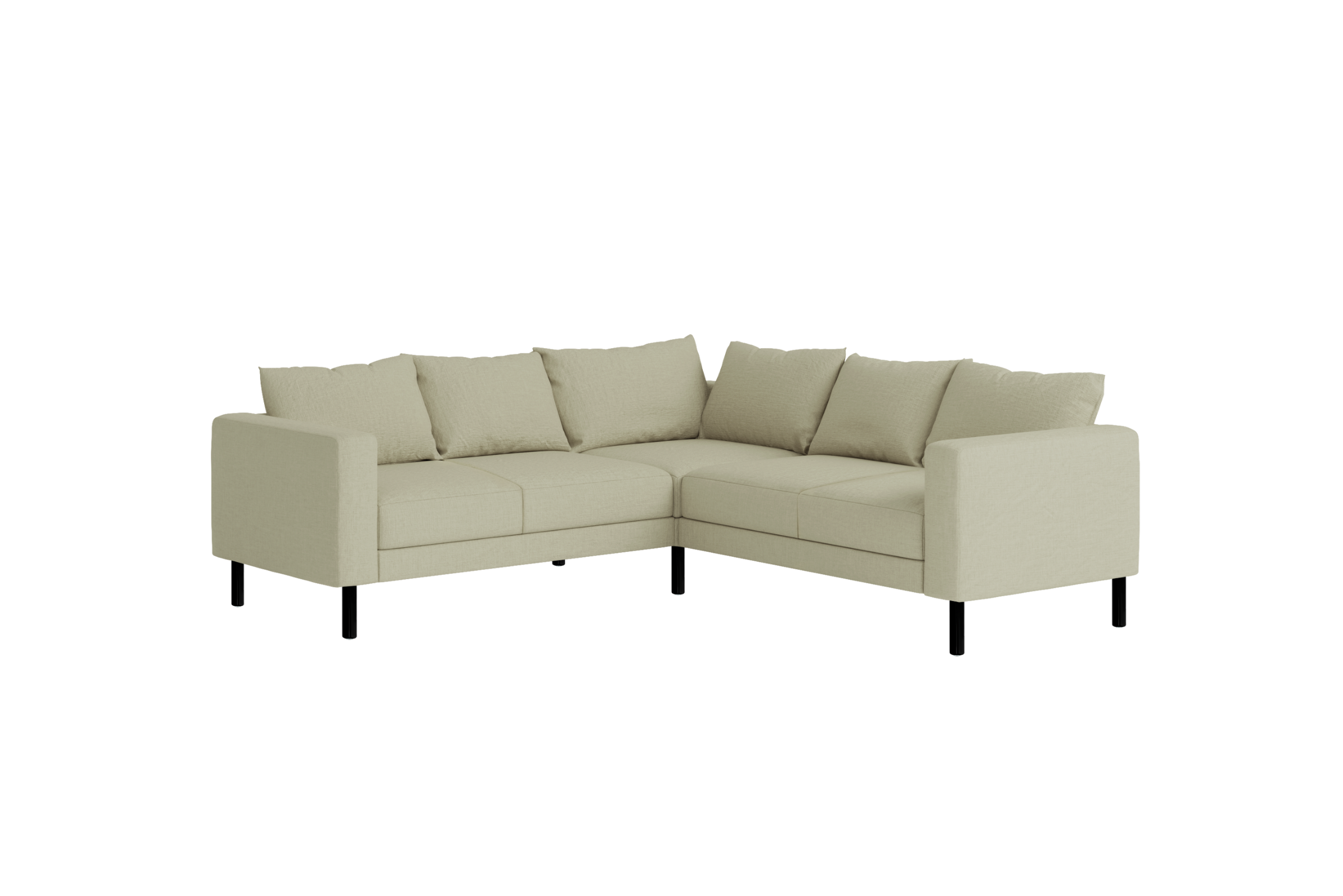 The Essential Corner Sectional (5 Seat) in Hemp Blend