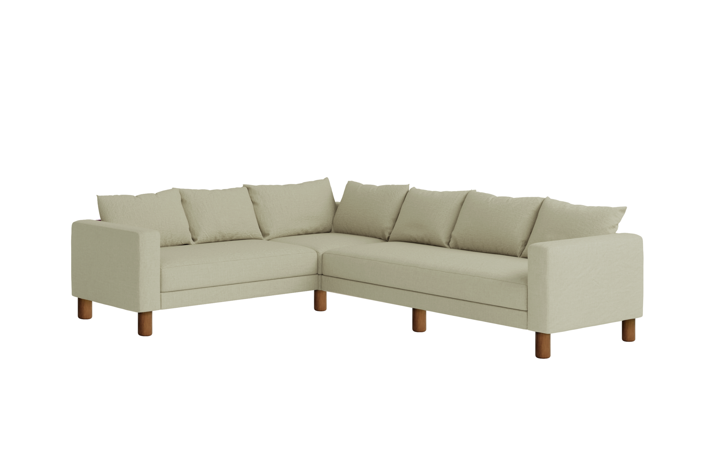 The Essential Corner Sectional (6 Seat) in Hemp Blend