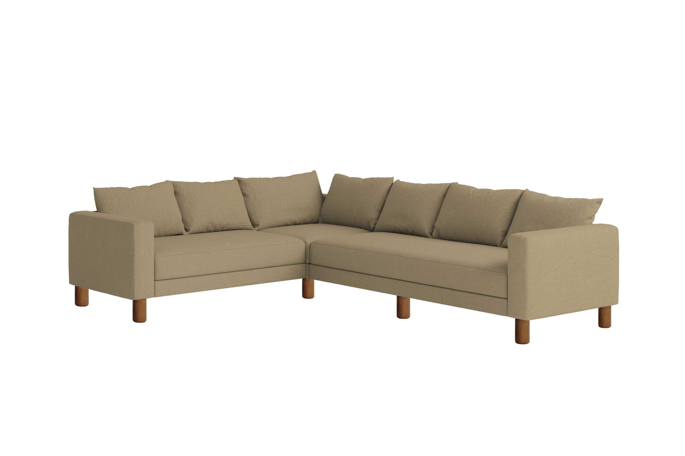 The Essential Corner Sectional (6 Seat) in Hemp Blend