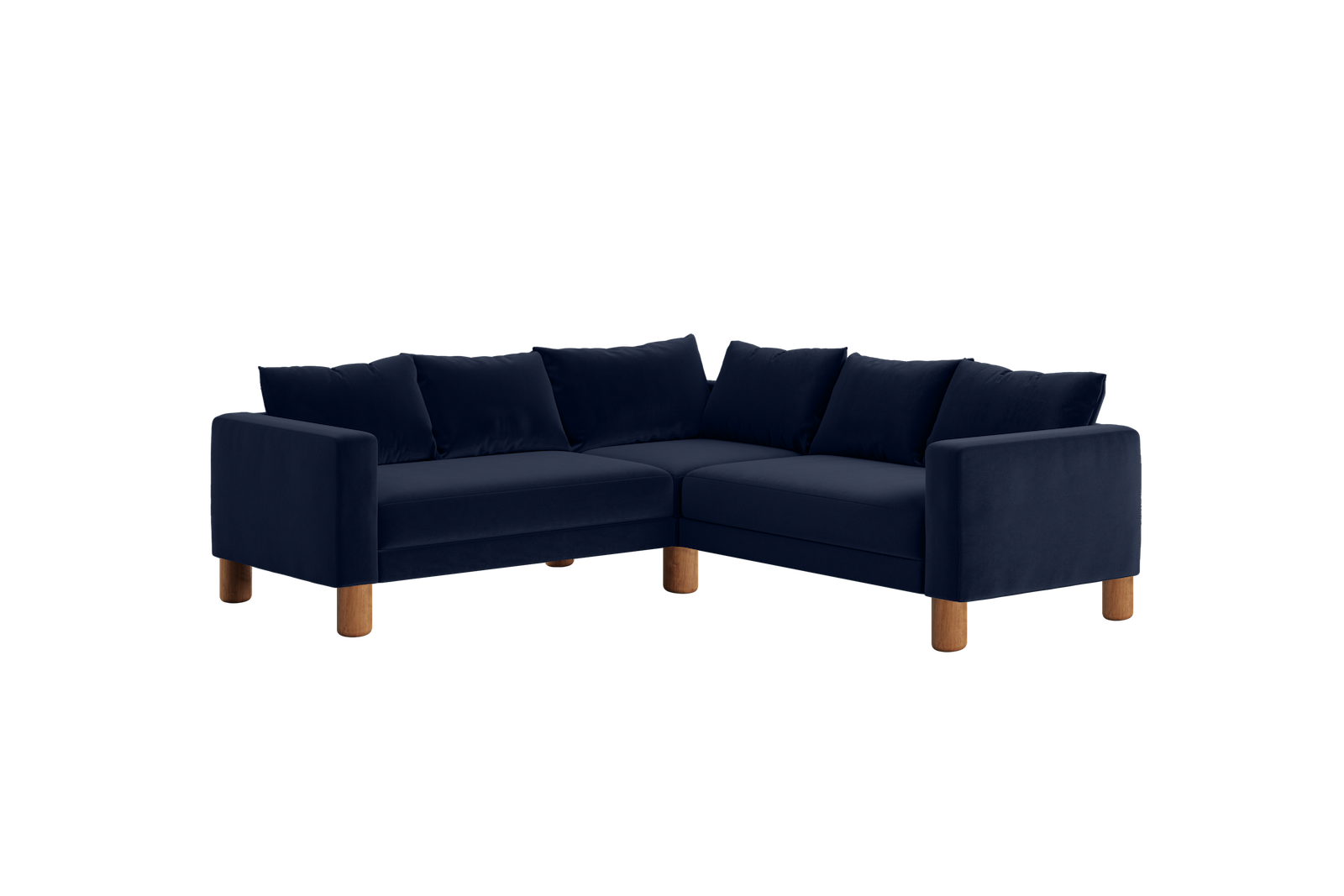 The Essential Corner Sectional (5 Seat) in Recycled Velvet