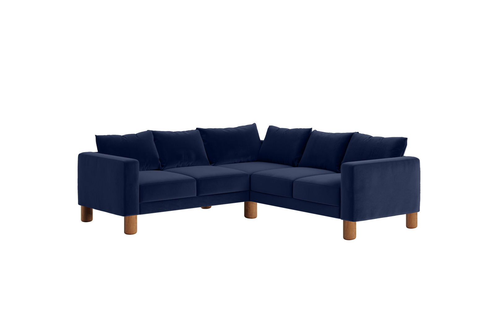 The Essential Corner Sectional (5 Seat) in Recycled Velvet