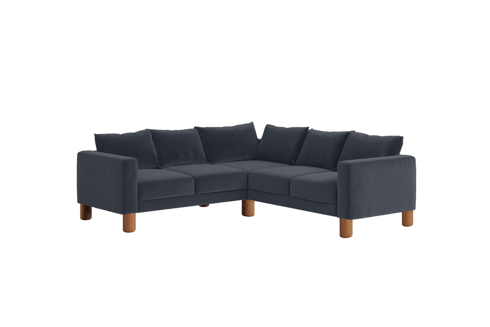 The Essential Corner Sectional (5 Seat) in Recycled Velvet