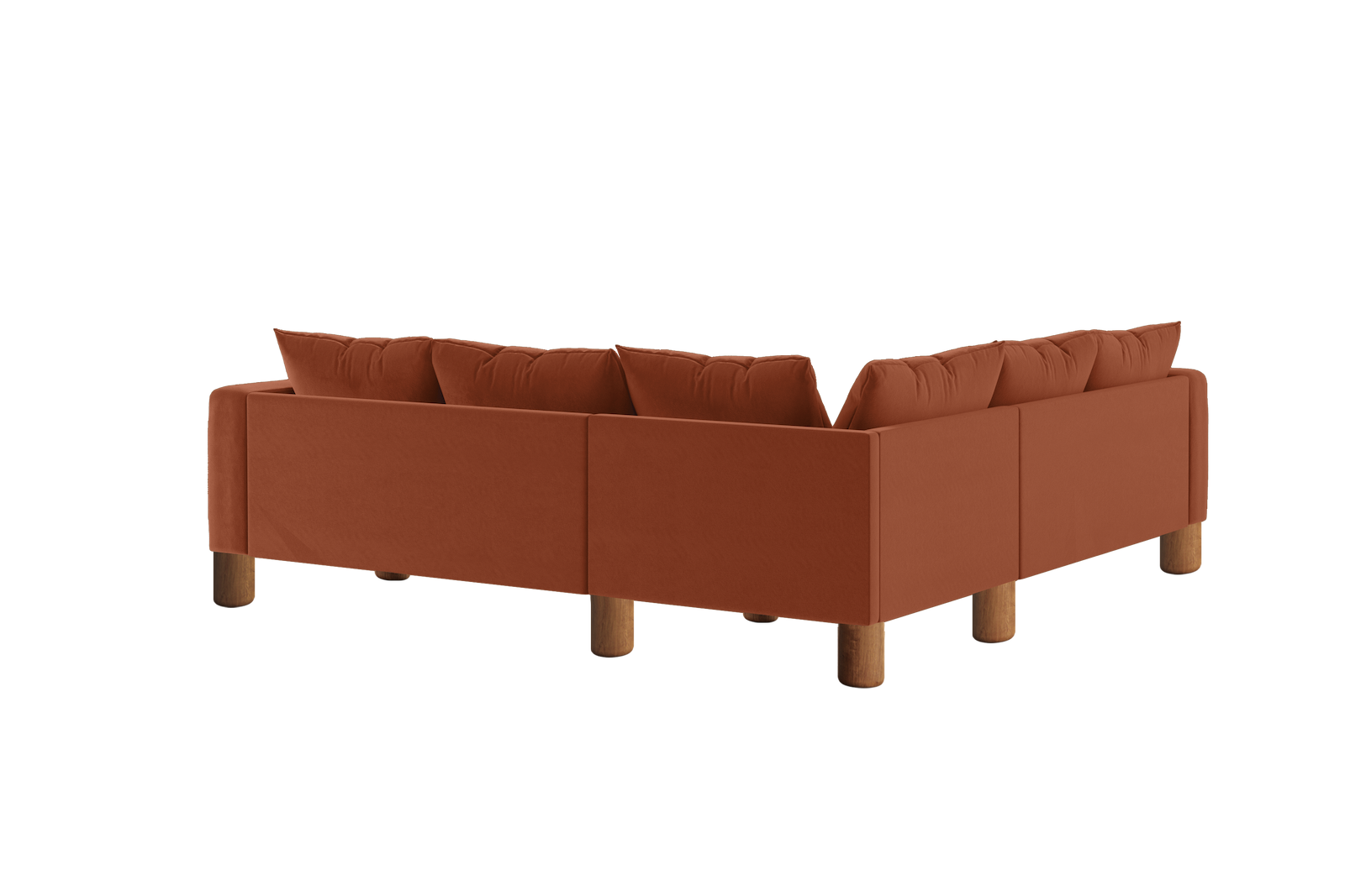 The Essential Corner Sectional (5 Seat) in Recycled Velvet