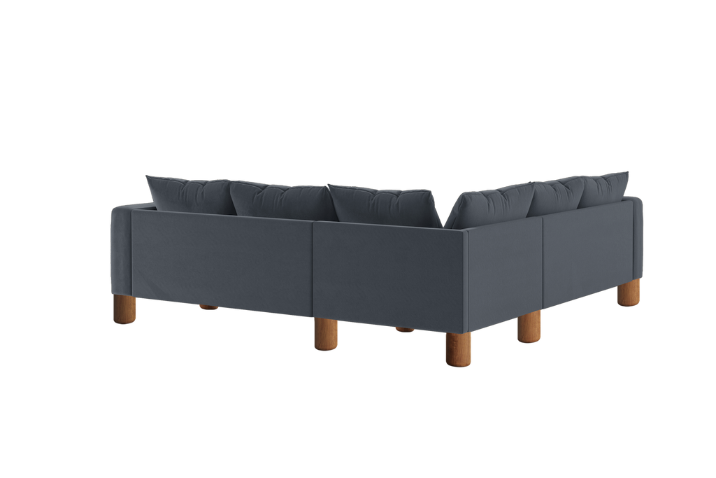 The Essential Corner Sectional (5 Seat) in Recycled Velvet