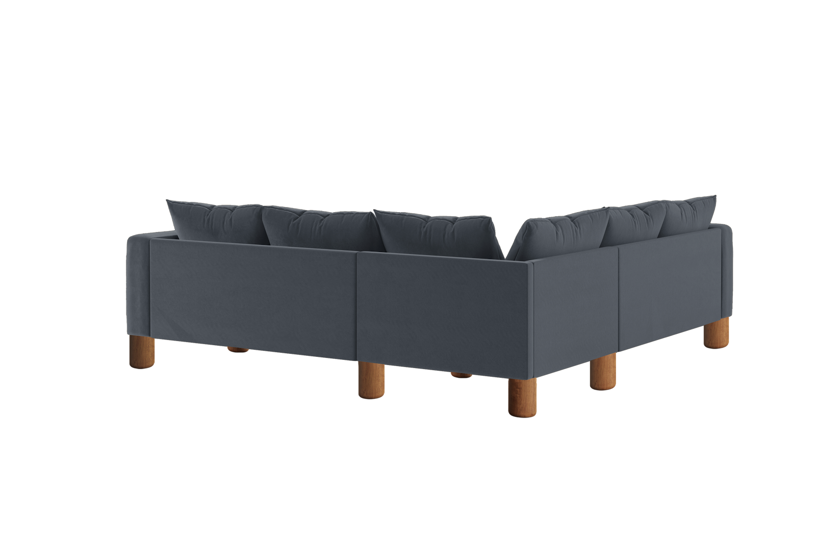 The Essential Corner Sectional (5 Seat) in Recycled Velvet