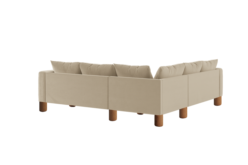 The Essential Corner Sectional (5 Seat) in Recycled Velvet