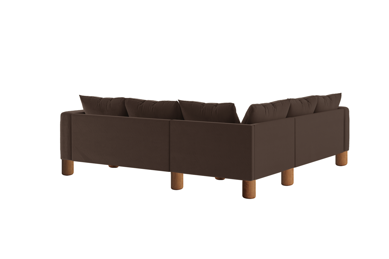 The Essential Corner Sectional (5 Seat) in Recycled Velvet