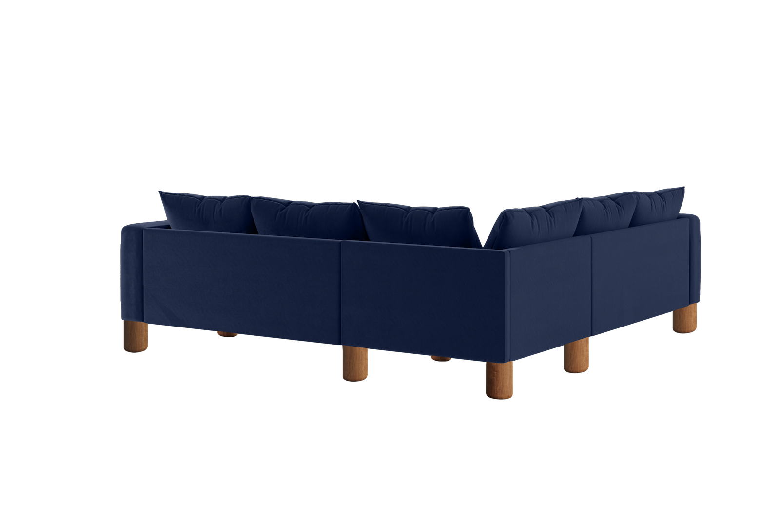 The Essential Corner Sectional (5 Seat) in Recycled Velvet