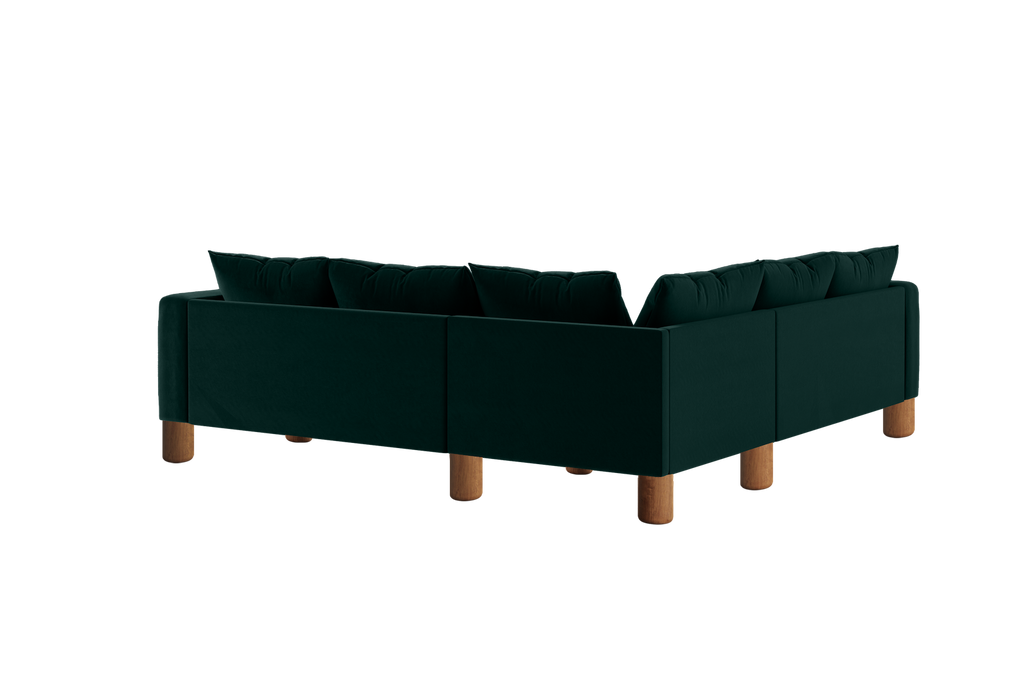 The Essential Corner Sectional (5 Seat) in Recycled Velvet