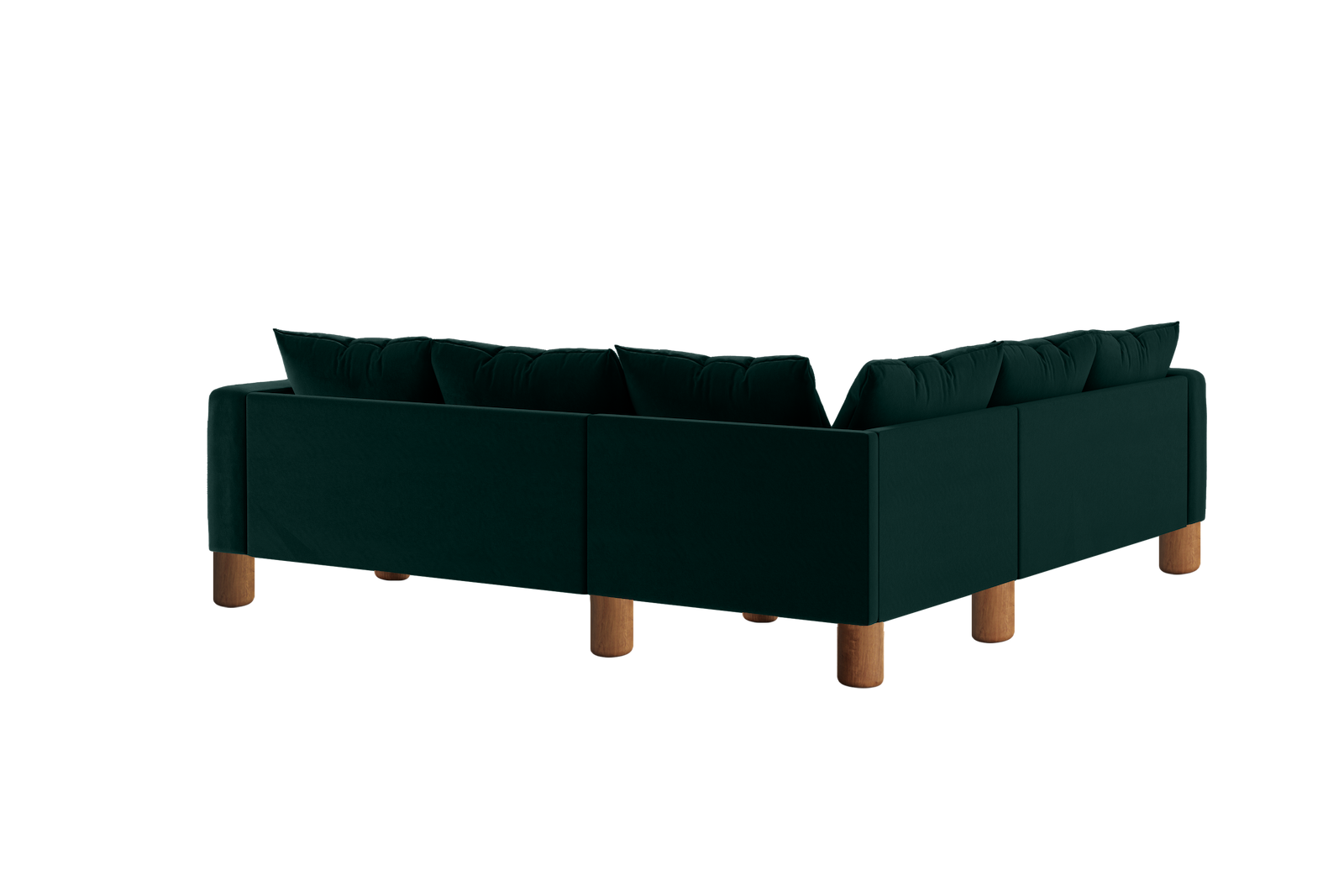 The Essential Corner Sectional (5 Seat) in Recycled Velvet