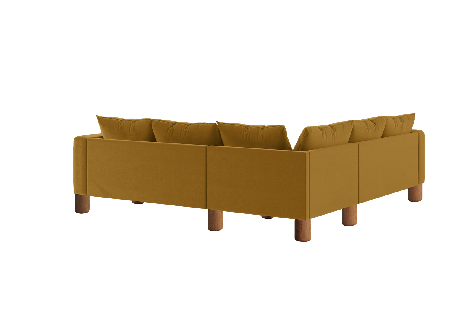 The Essential Corner Sectional (5 Seat) in Recycled Velvet