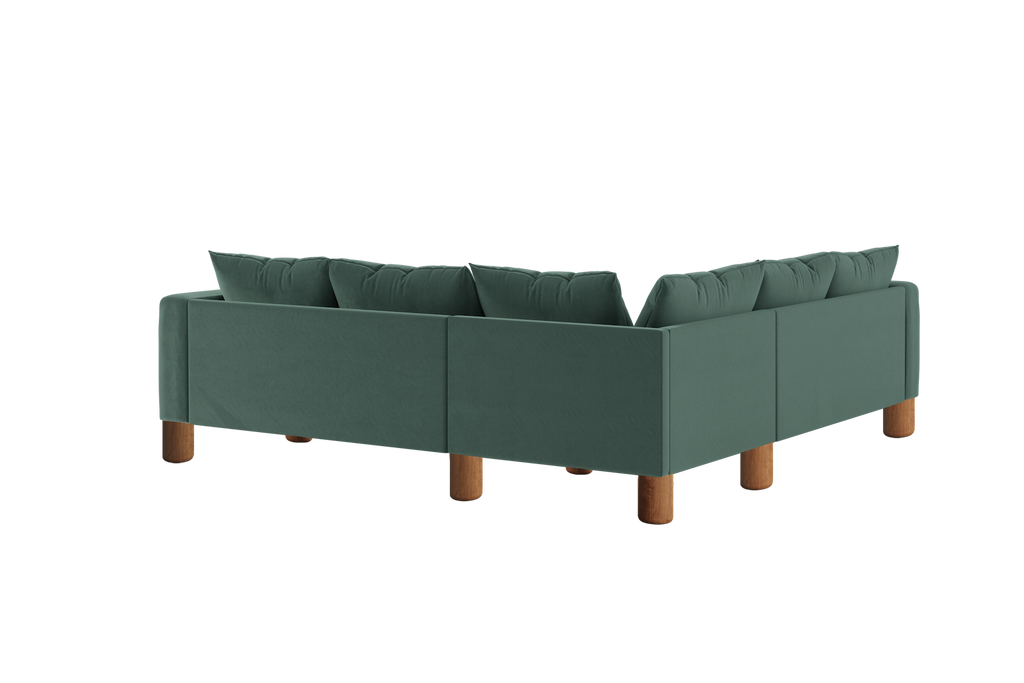 The Essential Corner Sectional (5 Seat) in Recycled Velvet