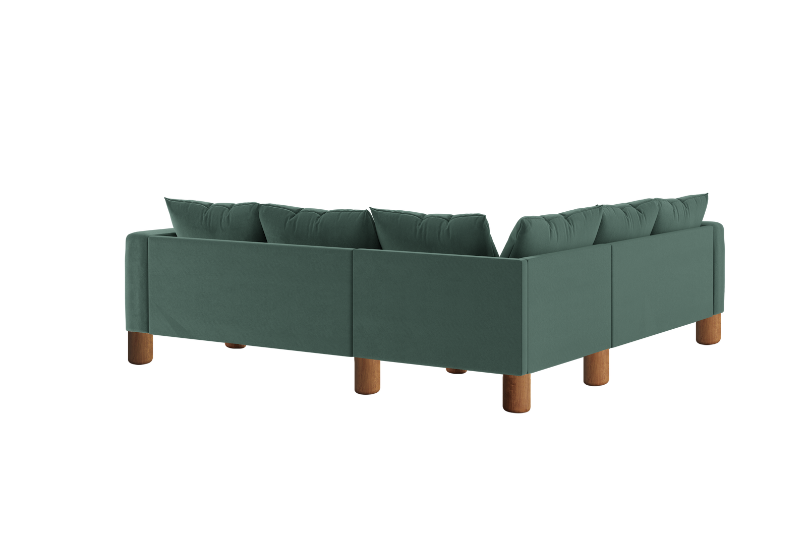 The Essential Corner Sectional (5 Seat) in Recycled Velvet