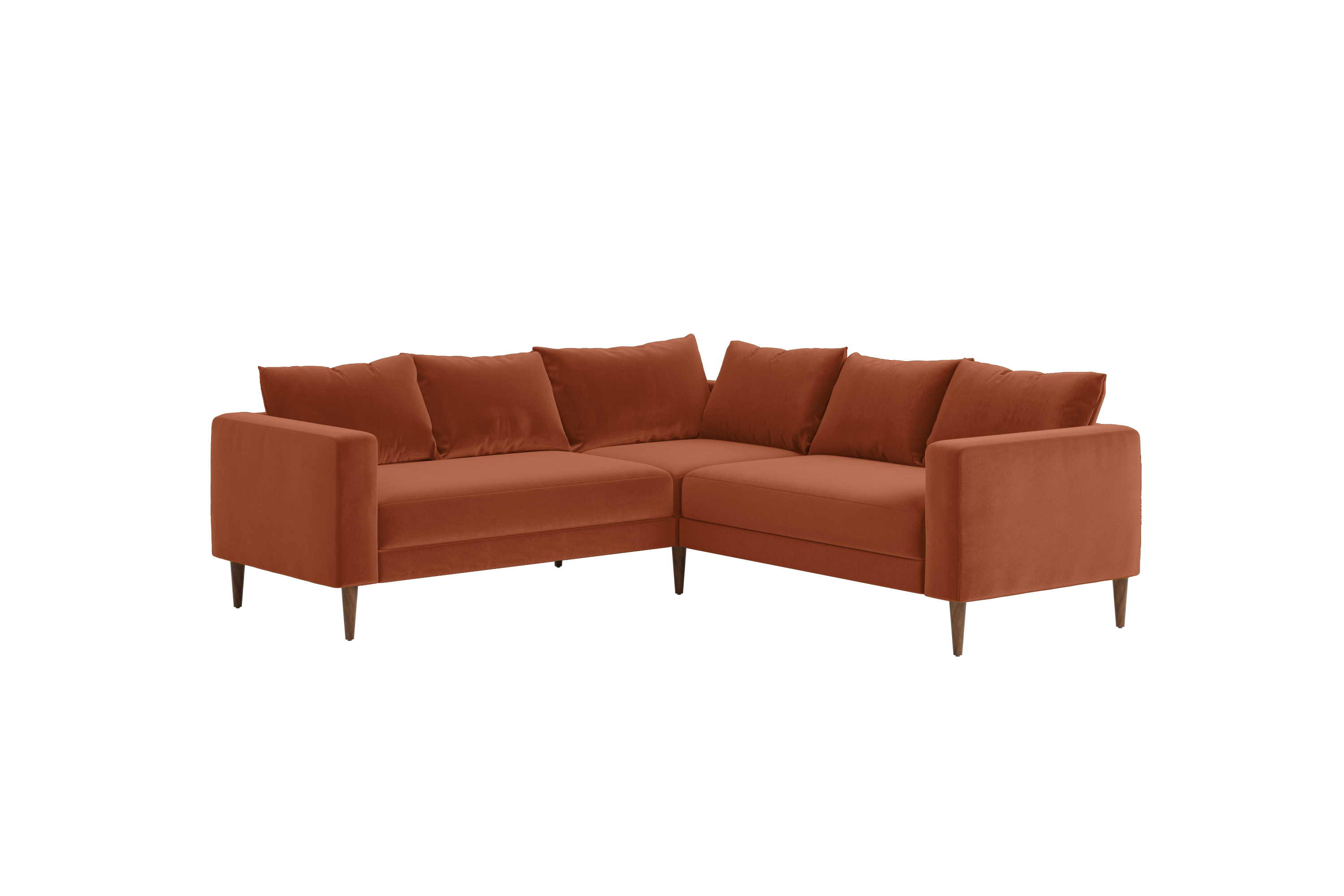 The Essential Corner Sectional (5 Seat) in Recycled Velvet
