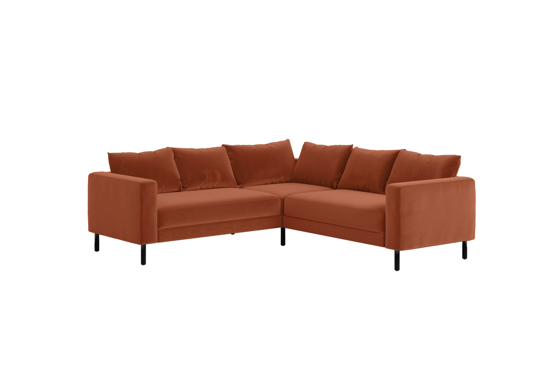 The Essential Corner Sectional (5 Seat) in Recycled Velvet