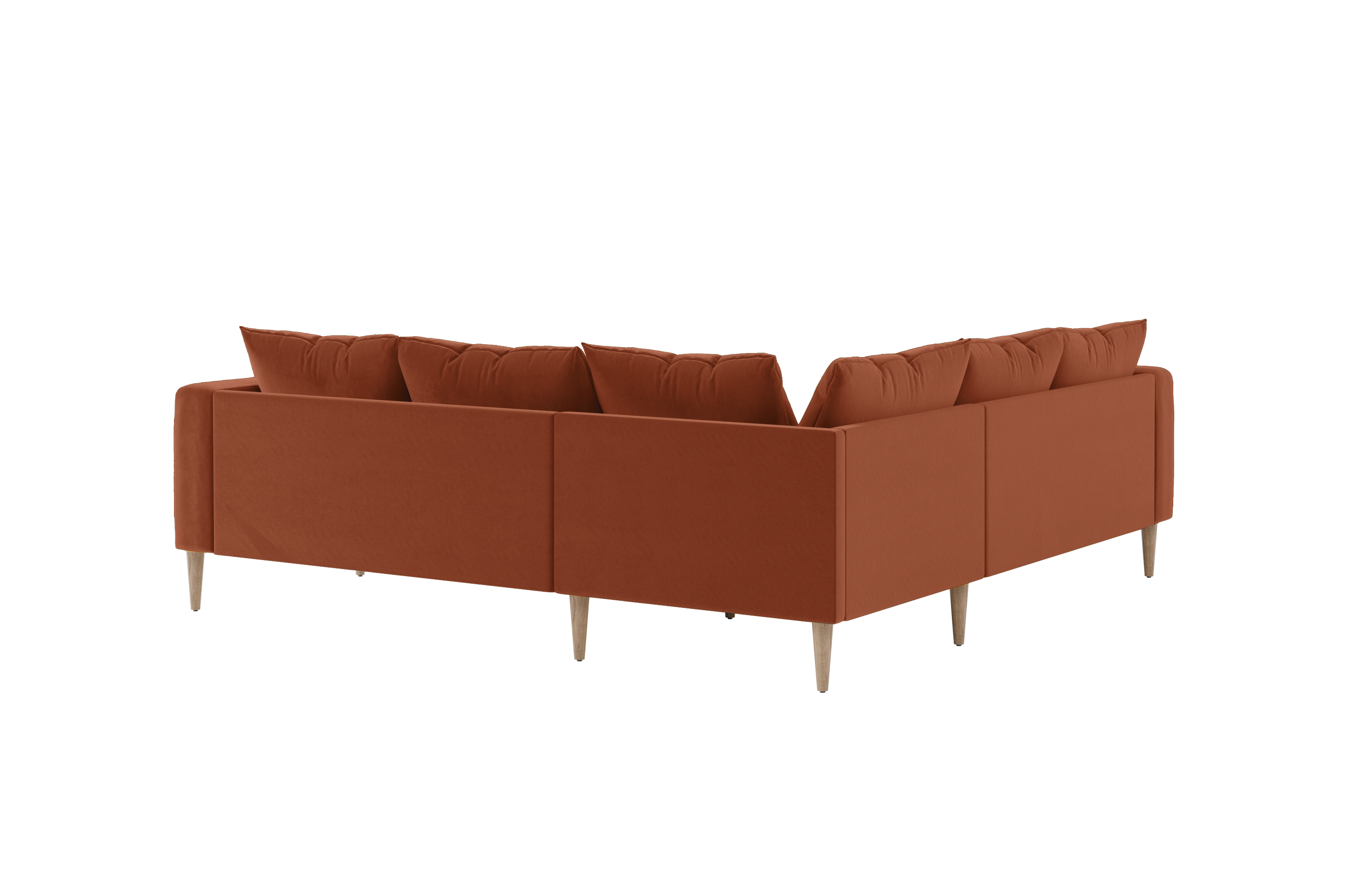 The Essential Corner Sectional (5 Seat) in Recycled Velvet